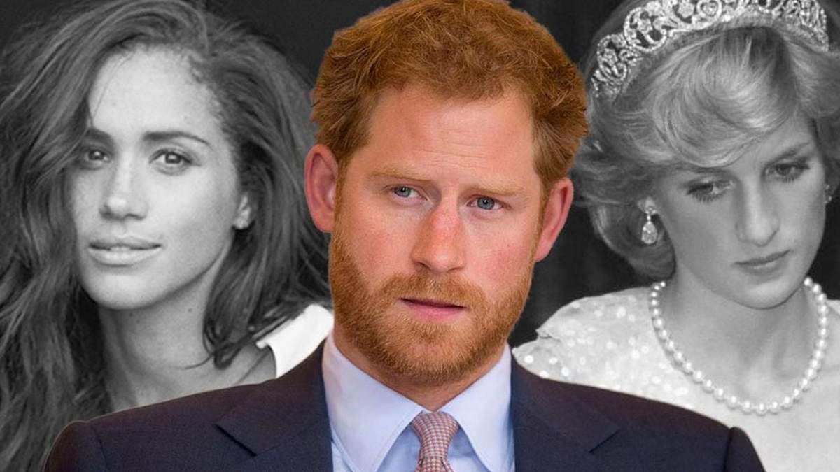 Diana de Gales, Harry y Meghan Markle. Fuente: (Instagram)