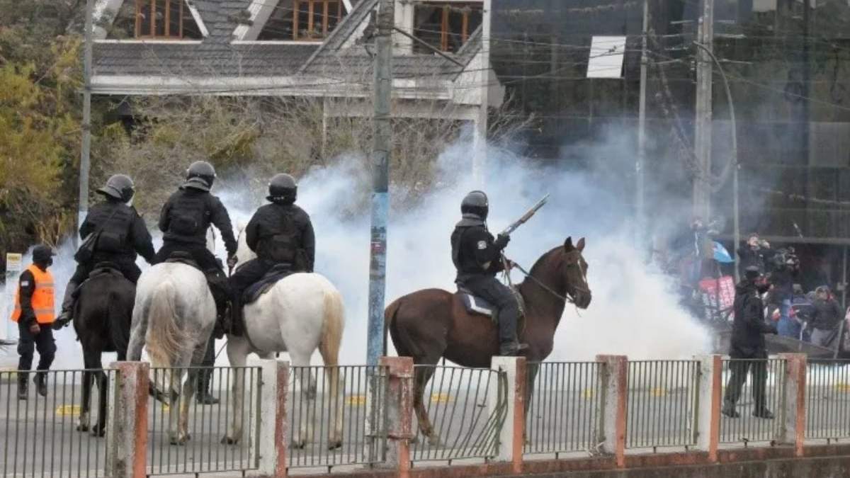 Represión en Jujuy. Fuente: (Twitter)