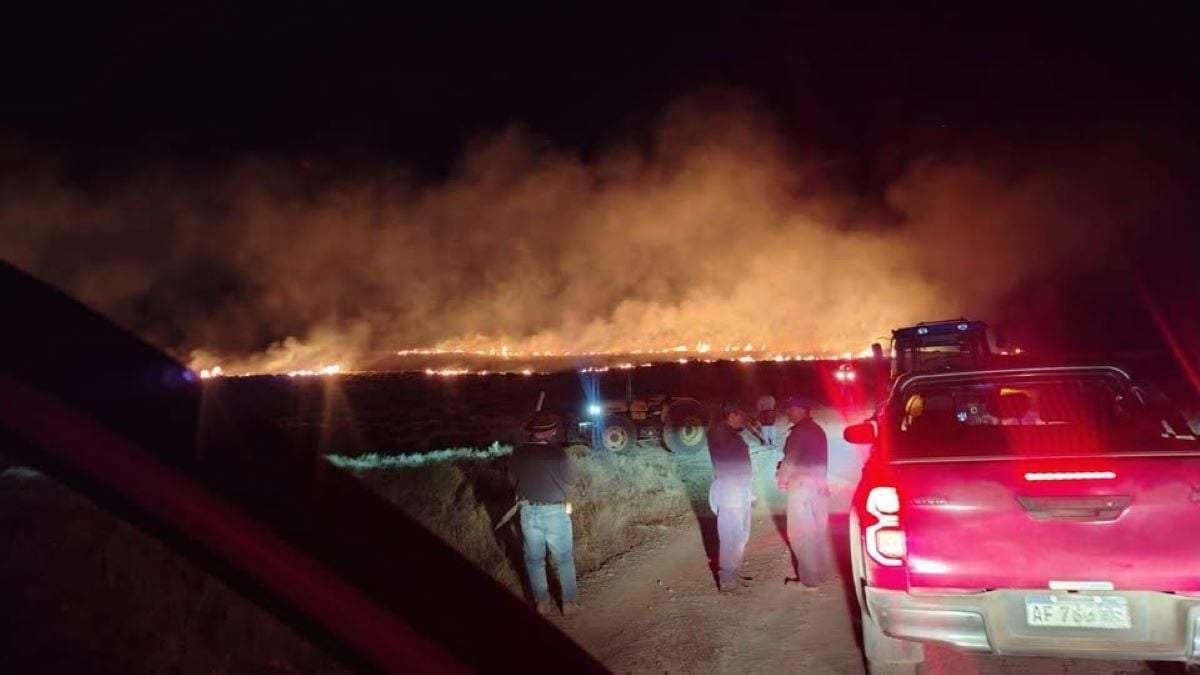Incendio forestal en Junín de los Andes. Fuente: Info los Andes.