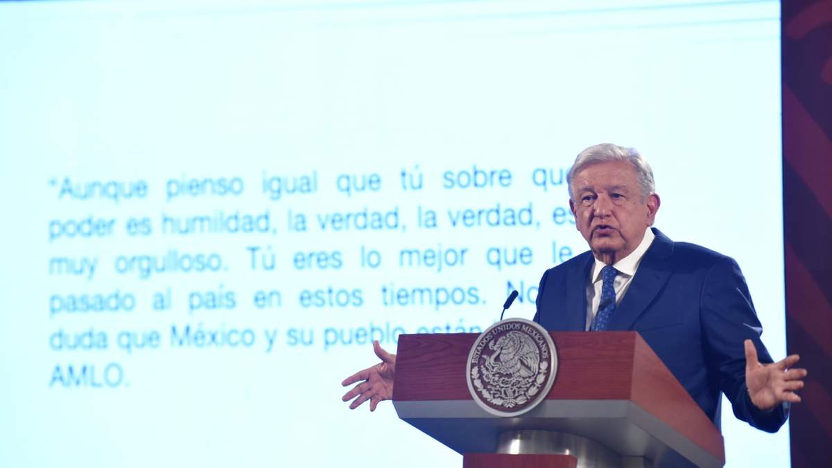 AMLO mostró el mensaje que envió a Claudia Sheinbaum por su triunfo en la elección presidencial