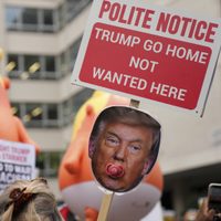 Segunda visita de Trump al Reino Unido genera protestas y arrestos