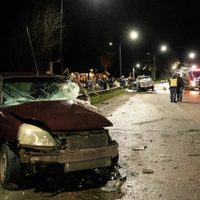 Un conductor se quedó dormido y causó un choque múltiple