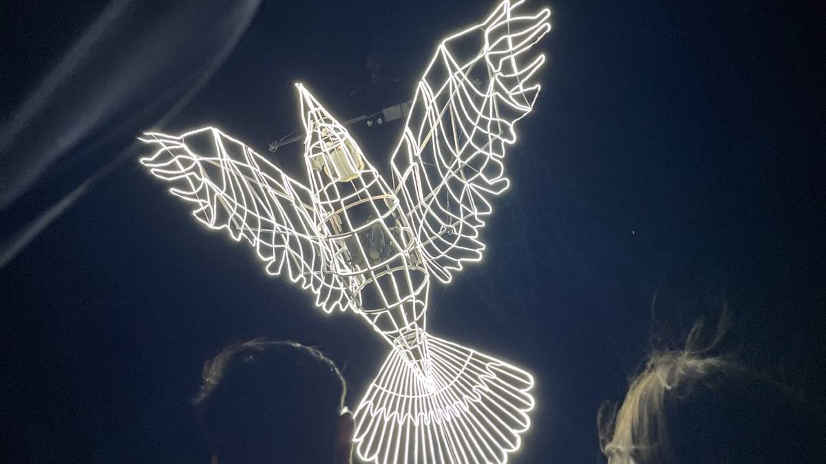 Figuras sobre el cielo en Los Pastitos.