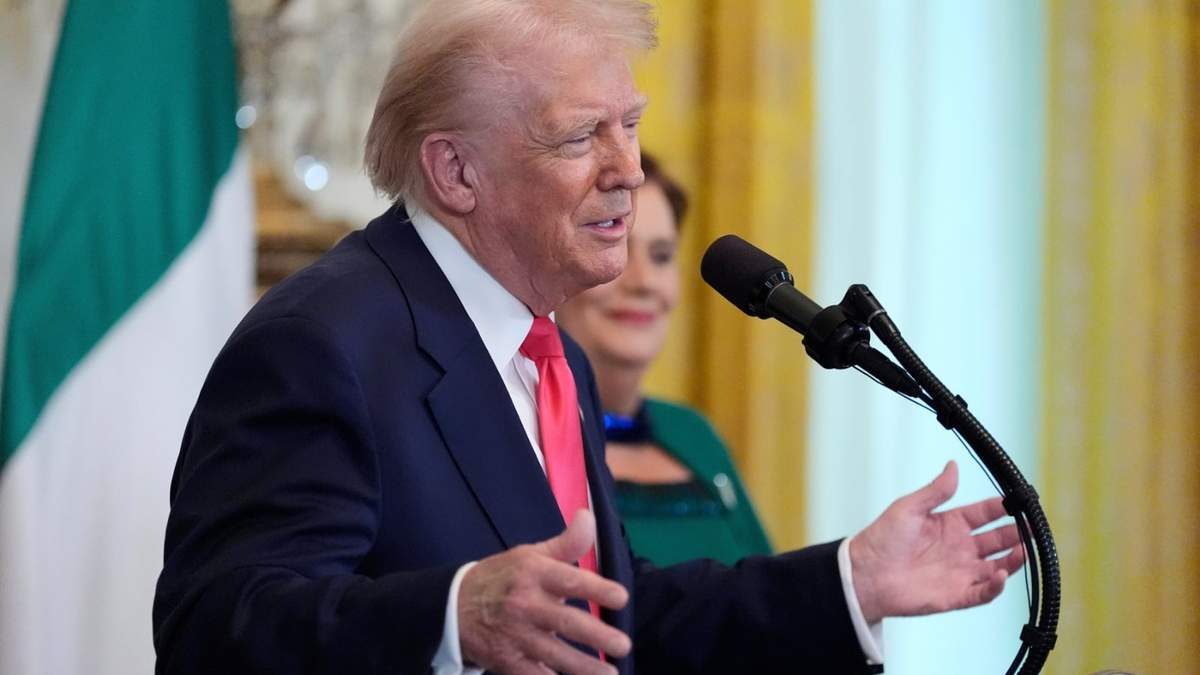 El presidente estadounidense Donald Trump en un evento en la Casa Blanca en Washington el 12 de marzo del 2025
