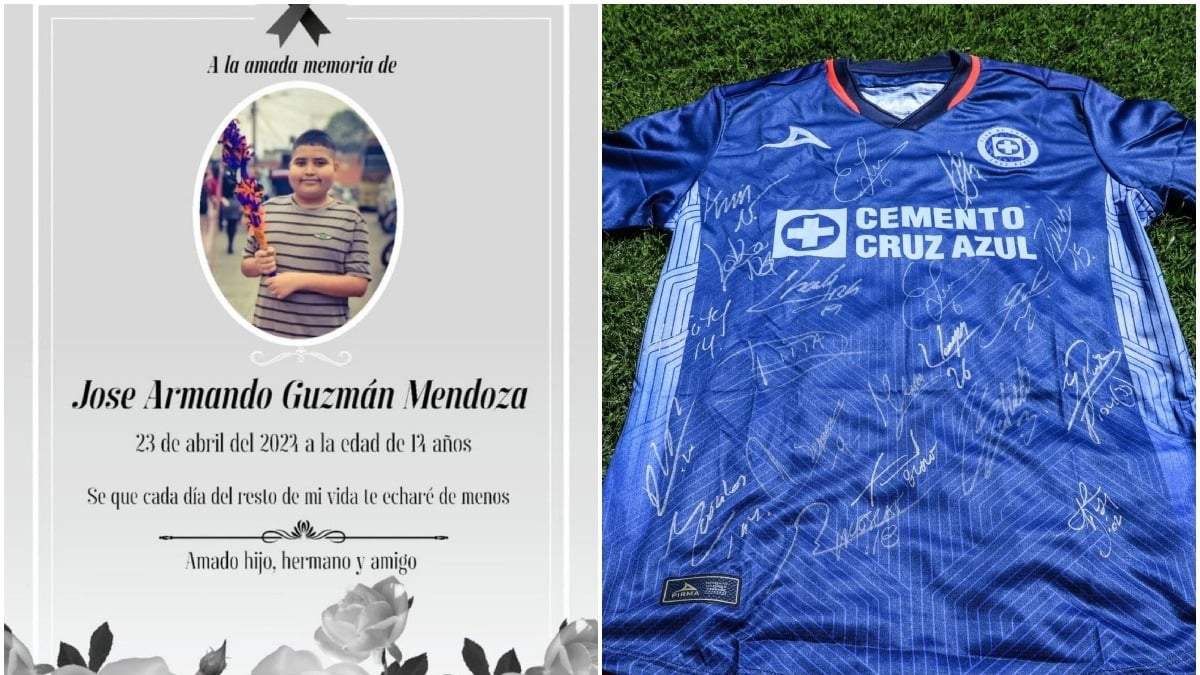 José Armando, aficionado al Cruz Azul