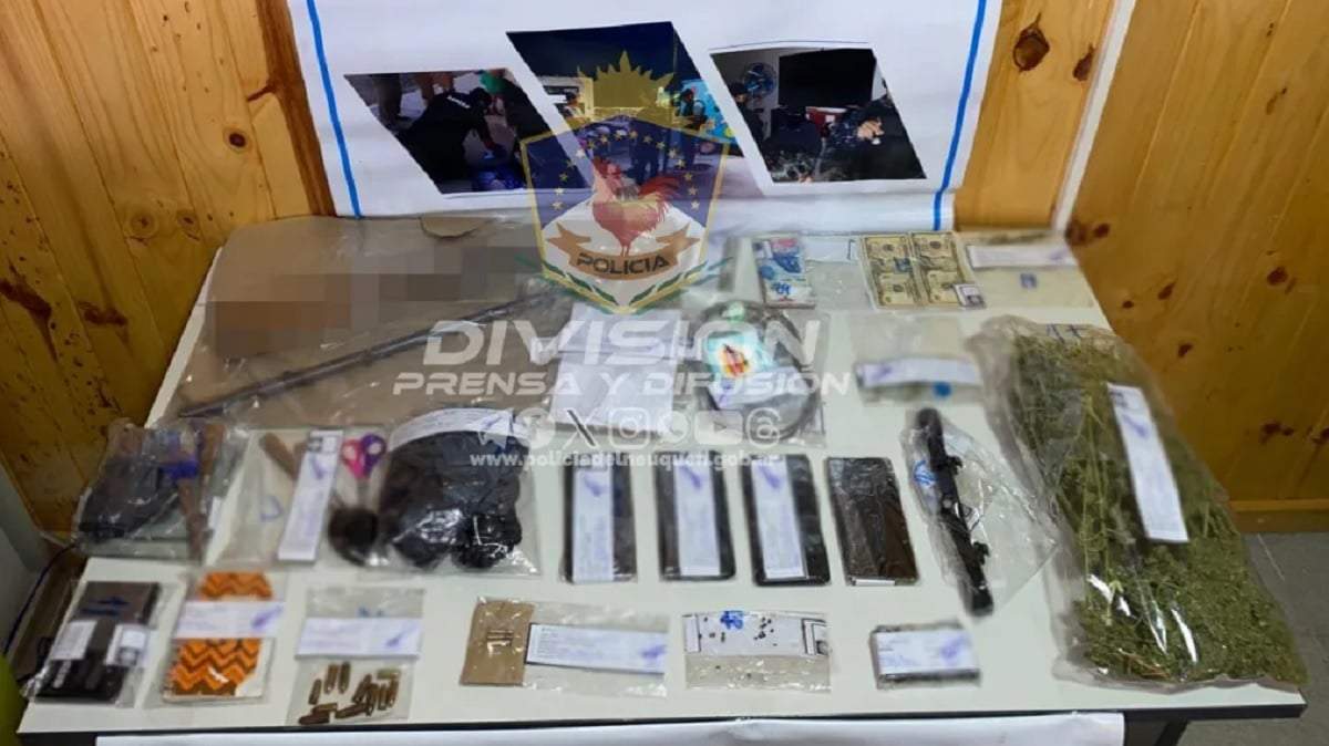 El secuestro en la casa del barrio 25 de Mayo. Fuente: (Policía de Neuquén)