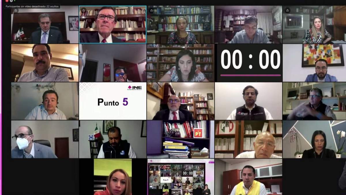 Sesión por videoconferencia del Consejo General del INE