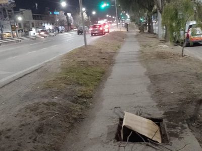 Tras la denuncia, taparon el pozo que generaba preocupación a pocos metros de Avenida Mosconi
