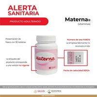 Cofepris alerta sobre adulteración en vitaminas para preconcepción, embarazo y lactancia