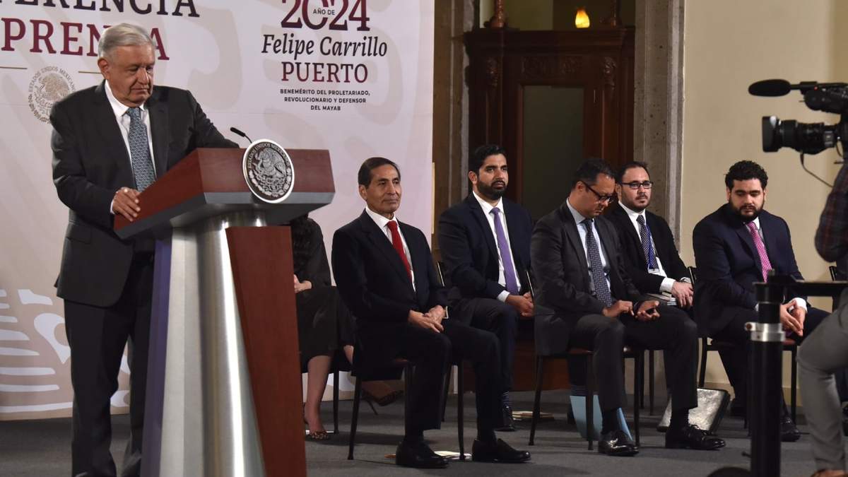 El presidente en Palacio Nacional
