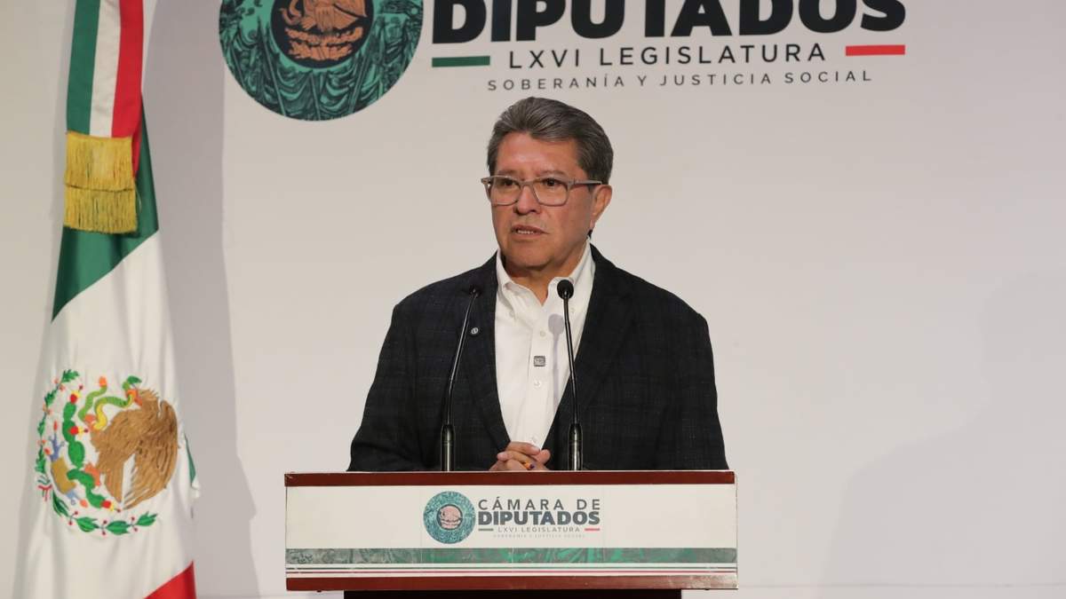 El coordinador de la bancada de Morena en la Cámara de Diputados, Ricardo Monreal