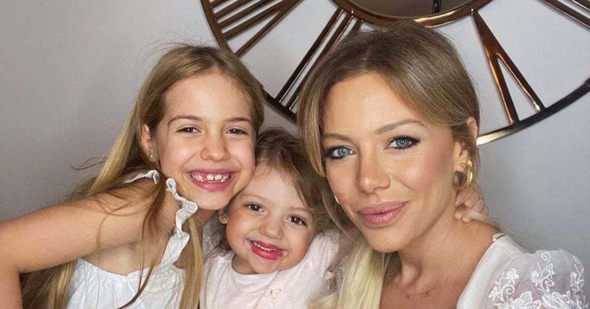 Evangelina Anderson y sus hijas. Fuente: (Instagram)