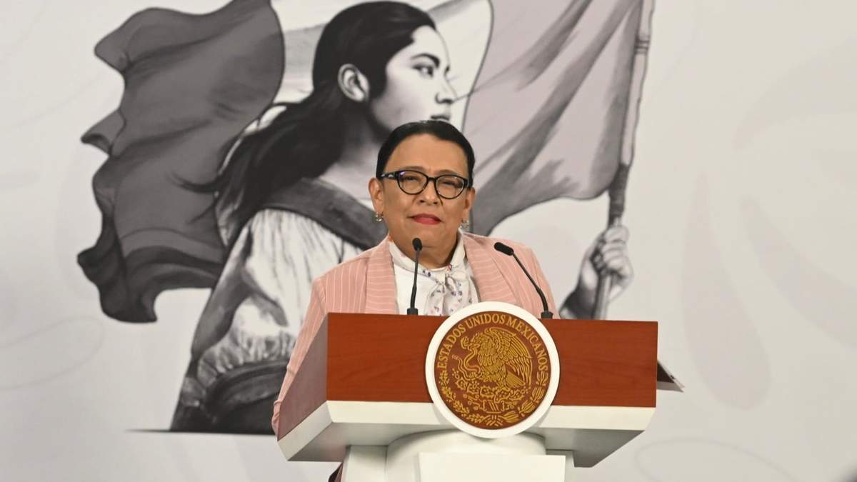 Rosa Icela Rodríguez en la conferencia mañanera