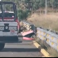 Abandonan una maleta con restos humanos cerca del aeropuerto de Puebla