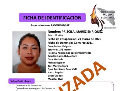Hallan muerta a Priscila, desaparecida tras reunirse con un hombre que conoció en Tinder