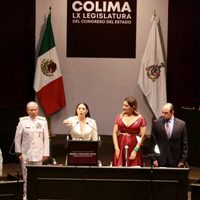 "Recibo un gobierno quebrado": Indira Vizcaíno al asumir gubernatura de Colima