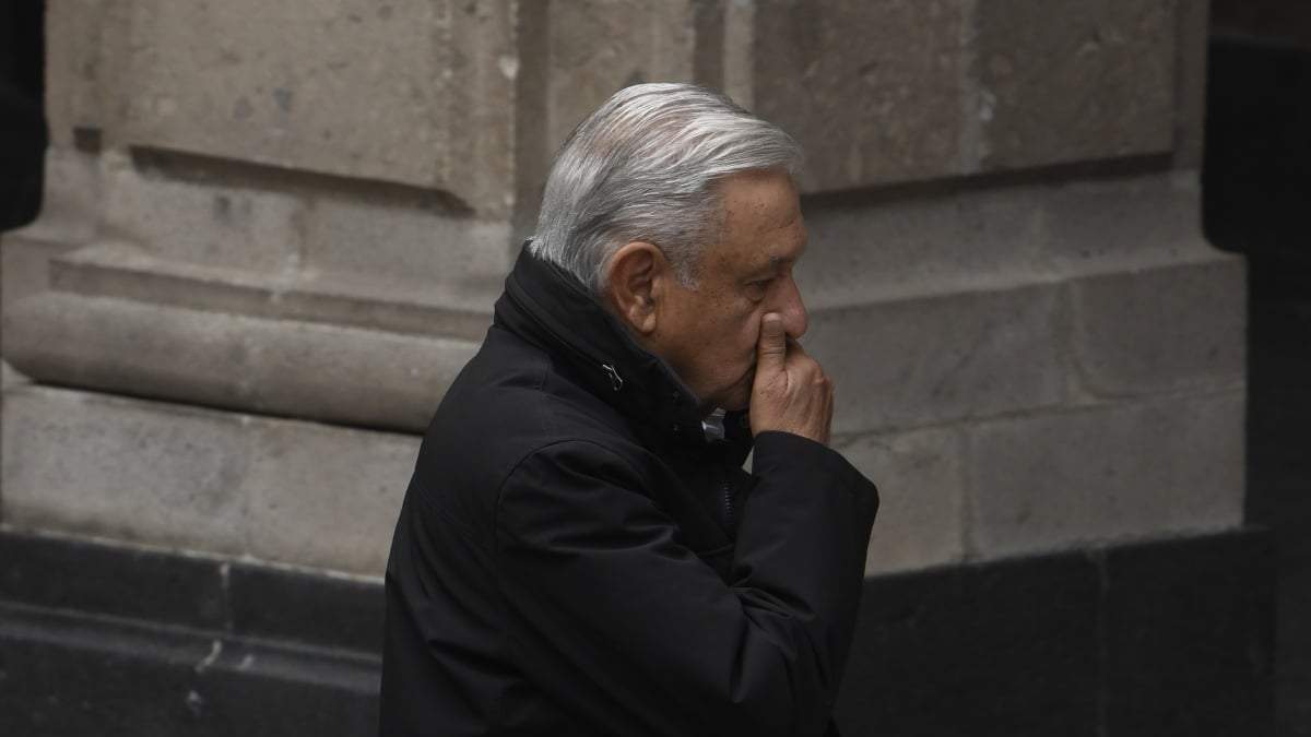 López Obrador en Palacio Nacional