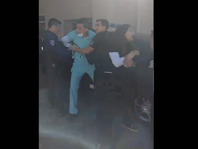 Policías golpearon a un médico en el microhospital Puente de Hierro