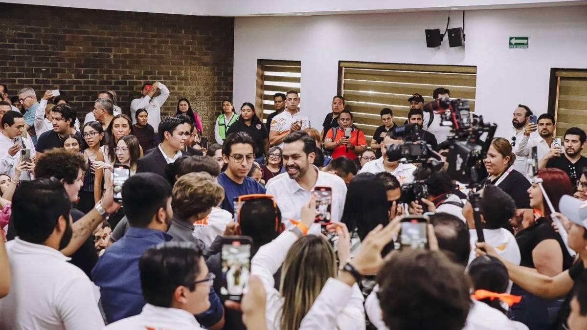 Jorge Álvarez Máynez, candidato de Movimiento Ciudadano (MC) a la presidencia