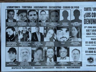 Lanzan folletos con “narcomensajes” en Culiacán