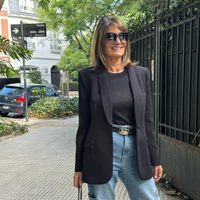 Classy core: Teresa Calandra apuesta por el corte impecable de la sastrería con combinaciones de lujo