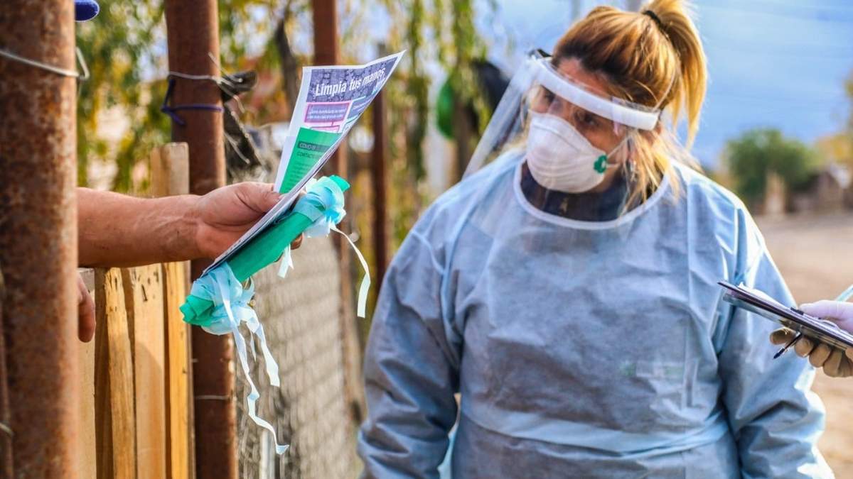 Testeos en barrios de General Roca. Fuente: (Twitter)
