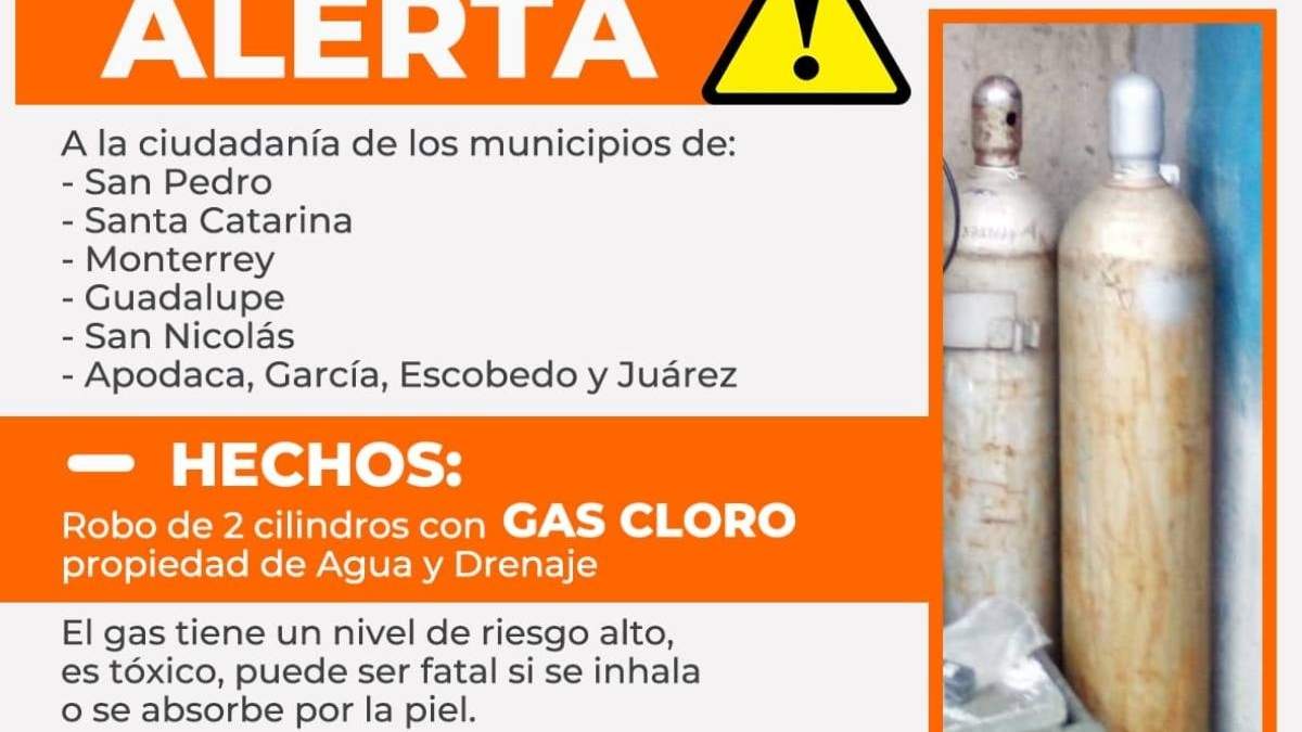 Cilindros con gas cloro