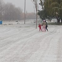 Llegó la nieve a General Roca