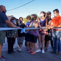 La pavimentación de una calle en Zapala se terminó en tiempo récord