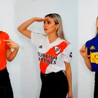 Con cuál te quedás: Morena Beltrán despertó pasiones con la camiseta de tu equipo favorito
