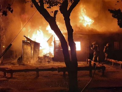 Picún Leufú bajo fuego: se incendió el edificio municipal