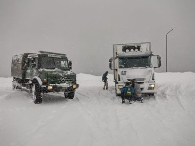 Gendarmería asistió a pobladores afectados por la alerta meteorológica