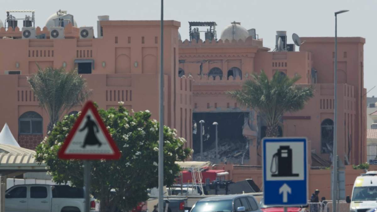 Daños provocados por el ataque israelí contra un complejo que albergaba a líderes de Hamás en Doha, Qatar, el miércoles 10 de septiembre de 2025