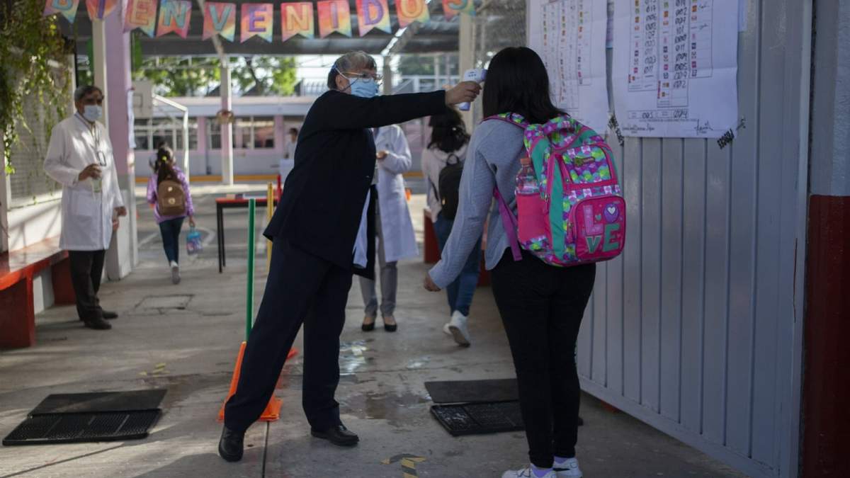 Una escuela primaria en la alcaldía Iztacalco