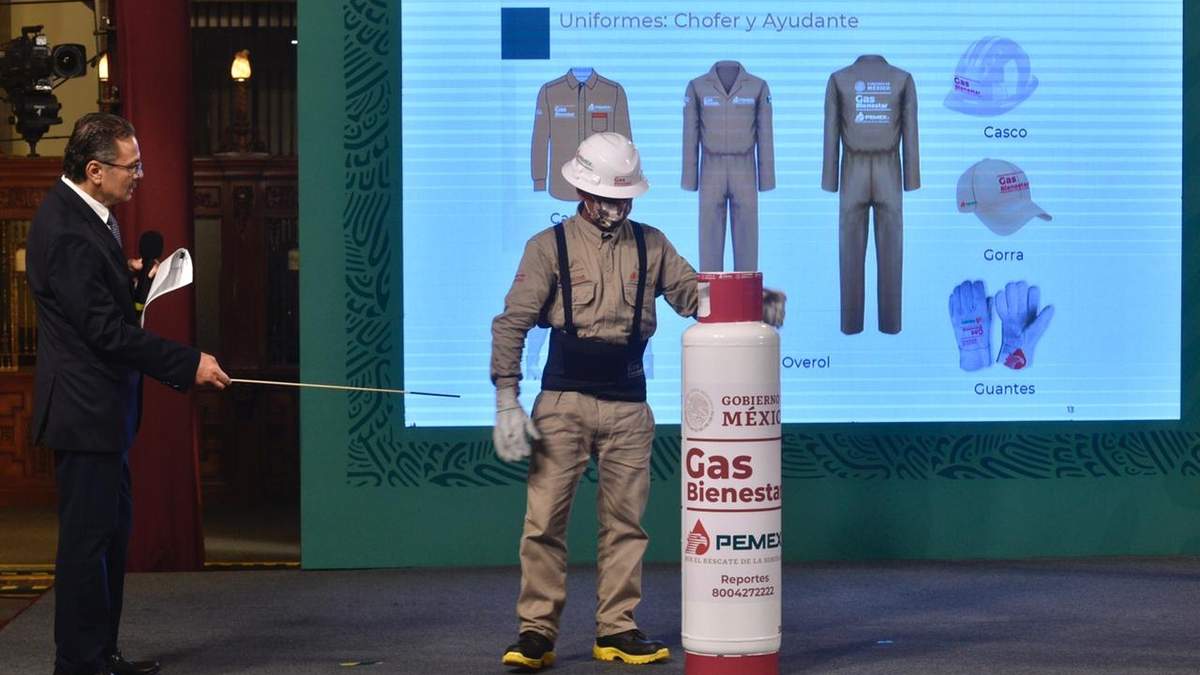 El director de Pemex en la presentación del programa Gas Bienestar