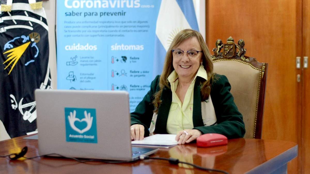 Gobernadora Alicia Kirchner. Fuente: (Twitter)