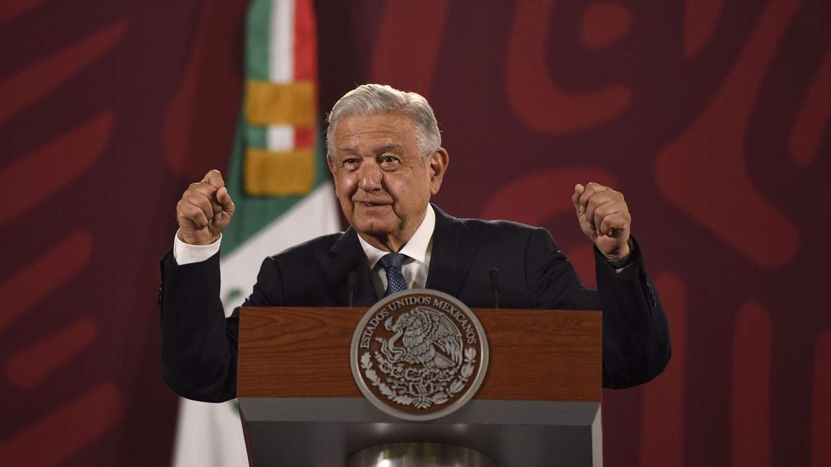 El presidente durante la conferencia de este lunes