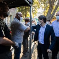 Lucha contra el coronavirus: Kicillof supervisó varios centros de salud en San Martín
