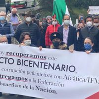 Con toma simbólica, piden a SCT recuperar Viaducto Bicentenario