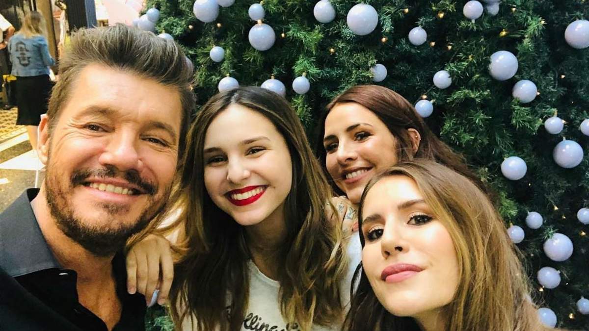 Marcelo Tinelli y sus hijas. Fuente: (Instagram)