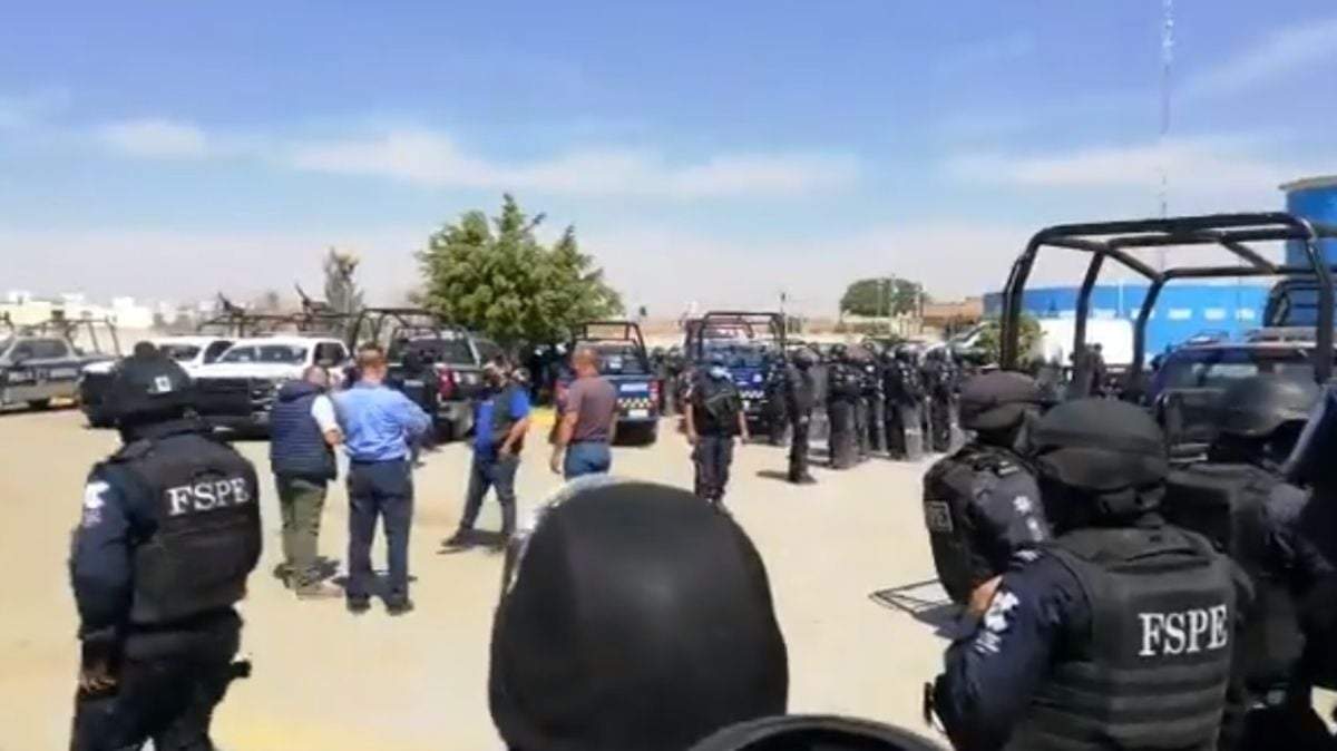 En el operativo participaron policías estatales y agentes de la Guardia Nacional