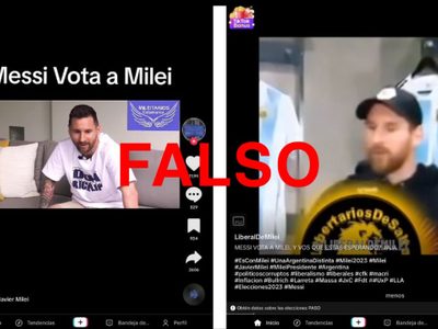 Messi no dijo que “hay que votar a Milei” en estas entrevistas; los audios fueron manipulados