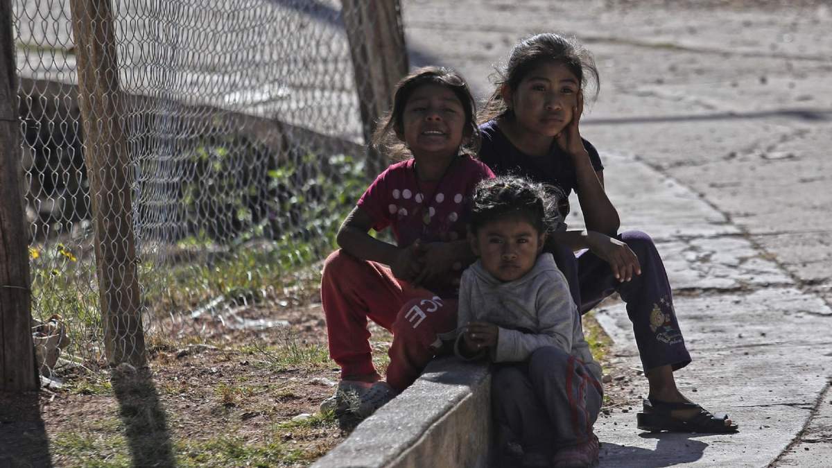 Niños de la comunidad nahua Papaxtla de la montaña baja