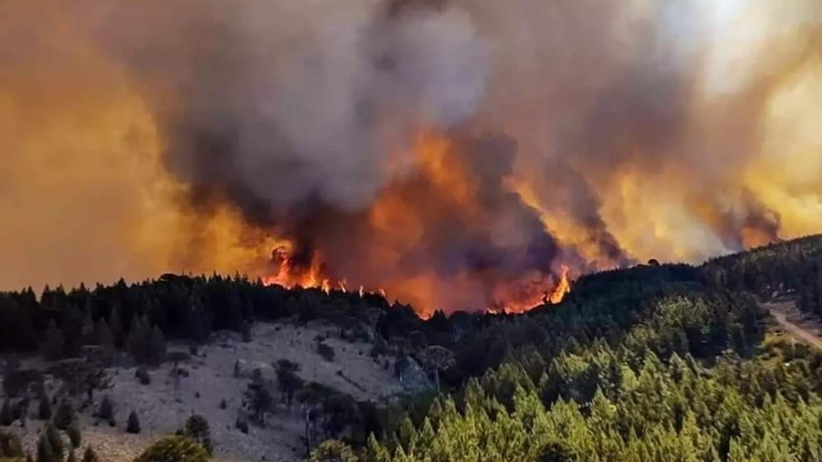 Incendio en Chubut