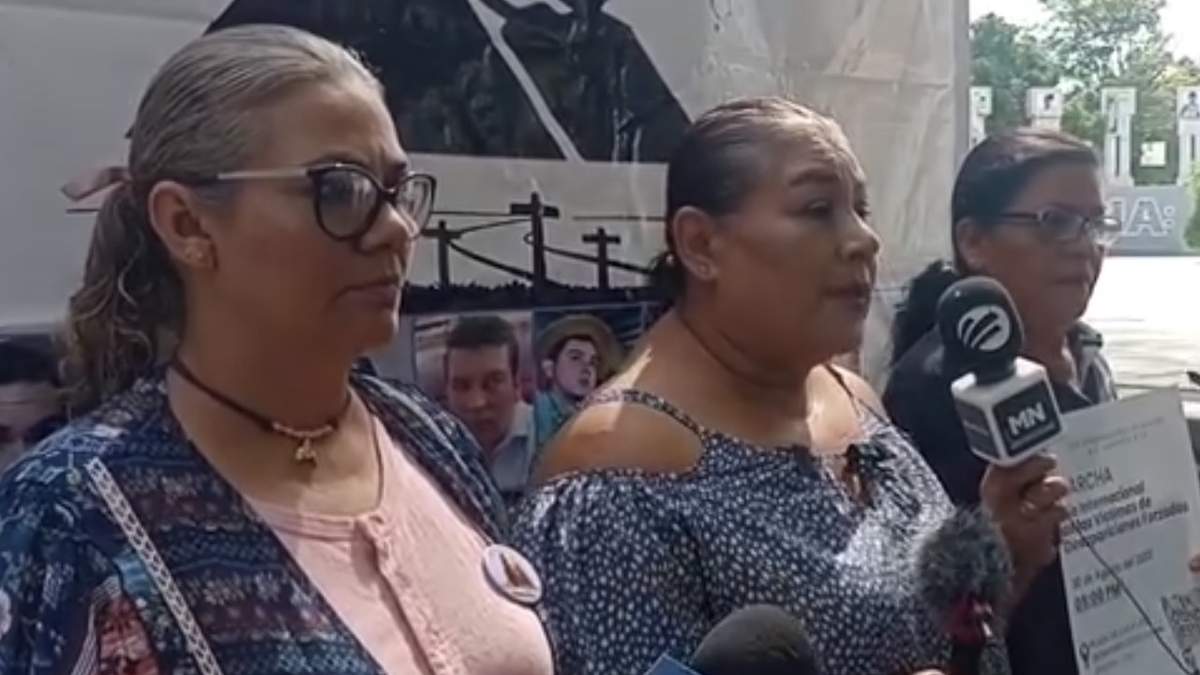 Colima. Madres buscadoras, en la Plaza de las Personas Desaparecidas