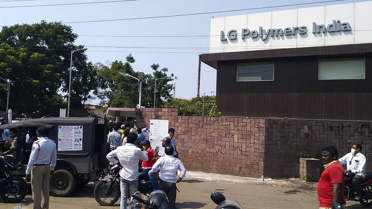 La planta química LG Plymers en India. Fuente: (Twitter)