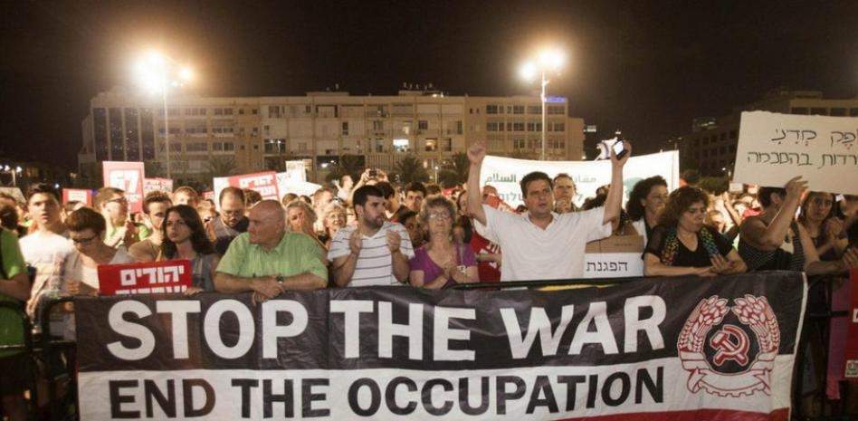 Tel Aviv. Manifestación contra la guerra y la ocupación israelí