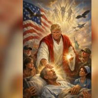 Trump elimina la foto en la que aparece vestido como Jesucristo; lo califican como Anticristo
