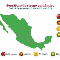Así quedó el semáforo del 21 de marzo al 3 de abril: por primera vez todo México en verde