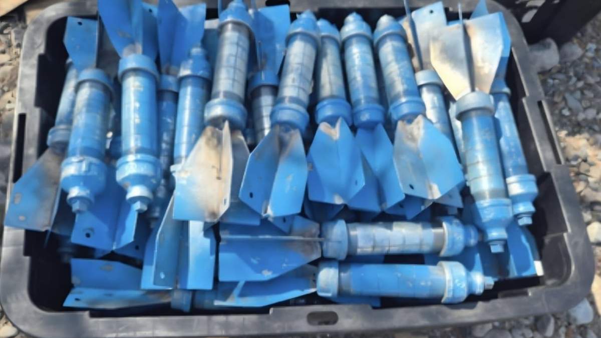 Los explosivos incautados en La Tuna, Badiraguato, Sinaloa